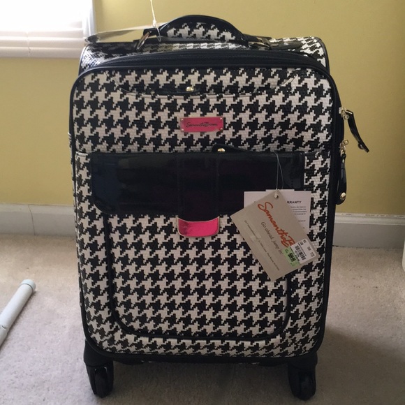 houndstooth luggage set
